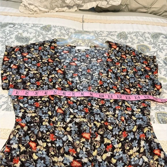 Ten Sixty Sherman Black Floral Midi Dress - Picture 6 of 10